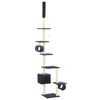 170536 vidaXL Cat Tree with Sisal Scratching Posts 260 cm Dark Blue