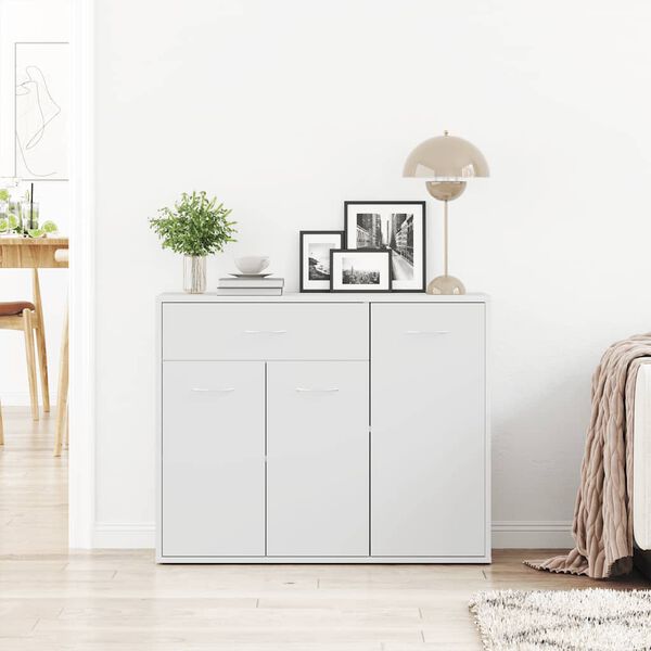 800675 vidaXL Sideboard White 88x30x70 cm Chipboard
