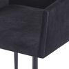 vidaXL Обідні стільці з підлокітниками 2 шт Чорний Оксамит
