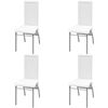 vidaXL Комплект Обідніх Меблів з П'яти Одиниць Білий