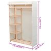 vidaXL Гардеробна Шафа 110x40x170 см Тканина і Сосна