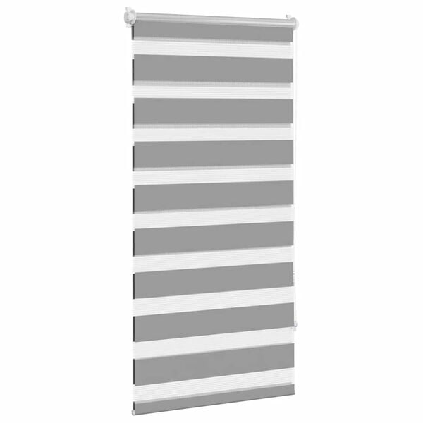 vidaXL Смугаста Рулонна Штора Сірий 80х150 см