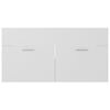 804665 vidaXL Sink Cabinet White 90x38,5x46 cm Chipboard