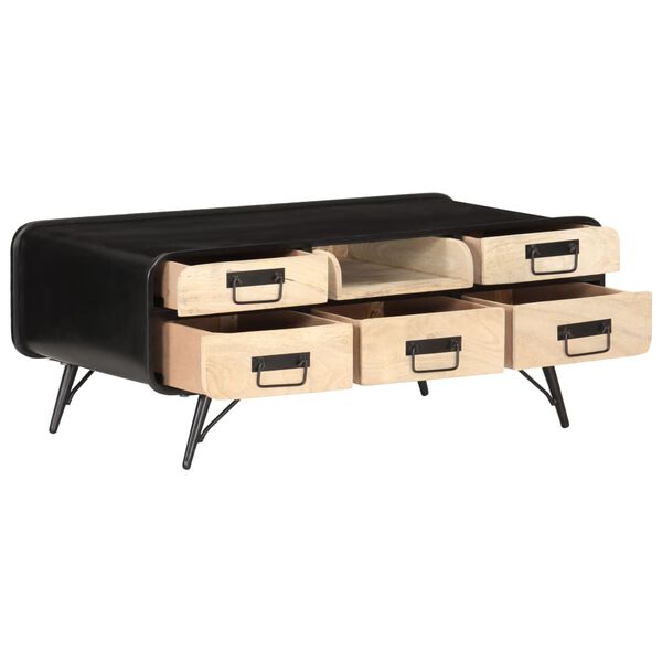 vidaXL Журнальний столик 100x50x40 см Масив дерева манго