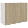 801279 vidaXL Hanging Cabinet Sonoma Oak 80x31x60 cm Chipboard