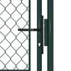 vidaXL Садові Ворота Зелений 100x150 см Сталь