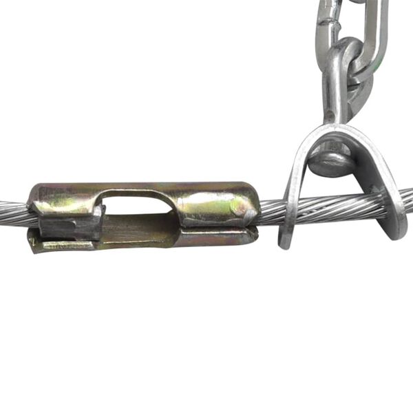 vidaXL Ланцюги для Снігу на Шини Автомобіля 2 шт 12 мм KN 90 205/55-16 205/65-15 205/50-17 215/45-17