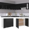 801282 vidaXL Hanging Cabinet High Gloss Black 80x31x60 cm Chipboard