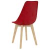 vidaXL Обідні стільці 4 шт Червоний Оксамит