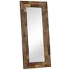 vidaXL Дзеркало 50х110 см Масив відновленої деревини