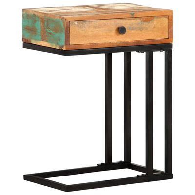 vidaXL Приставний столик П-подібний 45x30x61 см Відновлена деревина