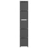 vidaXL Етажерка-вітрина на 15 кубів Сірий 103x30x175,5 см Тканина