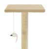 170514 vidaXL Cat Tree with Sisal Scratching Posts 95 cm Beige