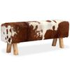 vidaXL Лавка 120x30x45 см Натуральна Козяча Шкіра