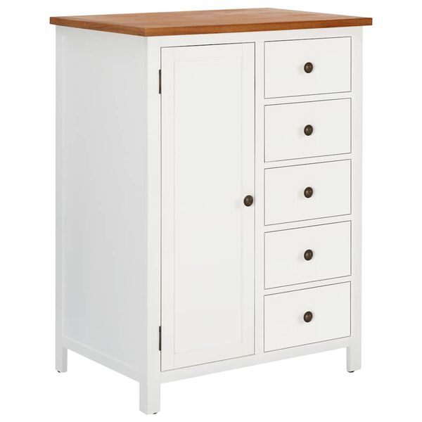 vidaXL Гардеробна шафа 76х52х105 см Масив дуба