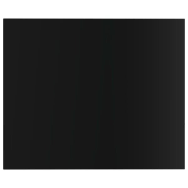 vidaXL Книжкові Полиці 8 шт Глянцевий Чорний 60х50х1,5 см ДСП