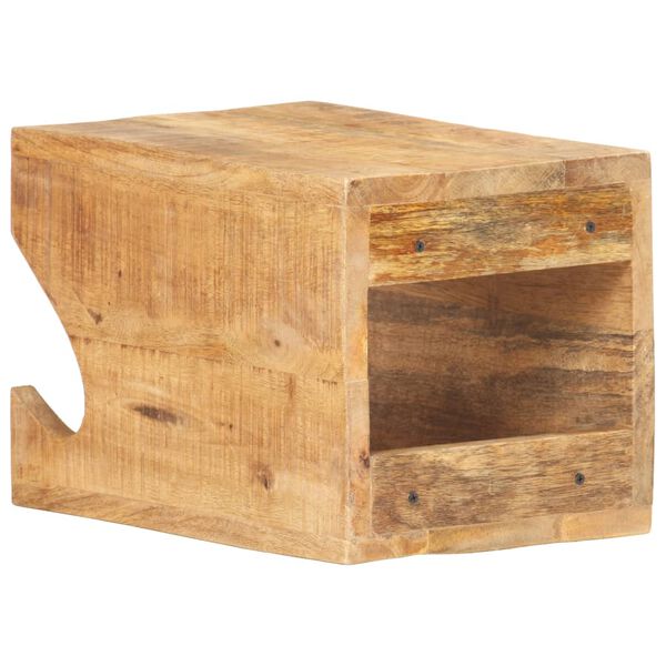 vidaXL Настінне кріплення для велосипеда 35x25x25 см Необроблене манго