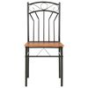 281398 vidaXL Dining Chairs 4 pcs Brown MDF