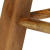 vidaXL Барні Стільці 2 шт Натуральна Шкіра і Масив Дерева Манго