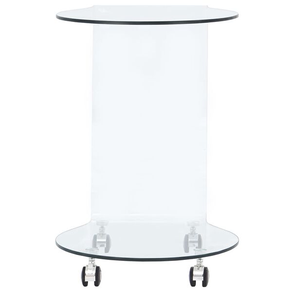 vidaXL Журнальний столик 45x40x58 см Загартоване скло