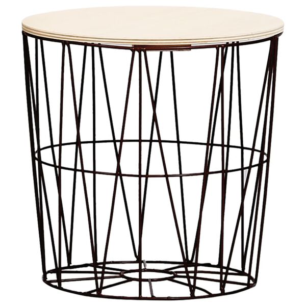 vidaXL Журнальні столики 4 шт Чорний