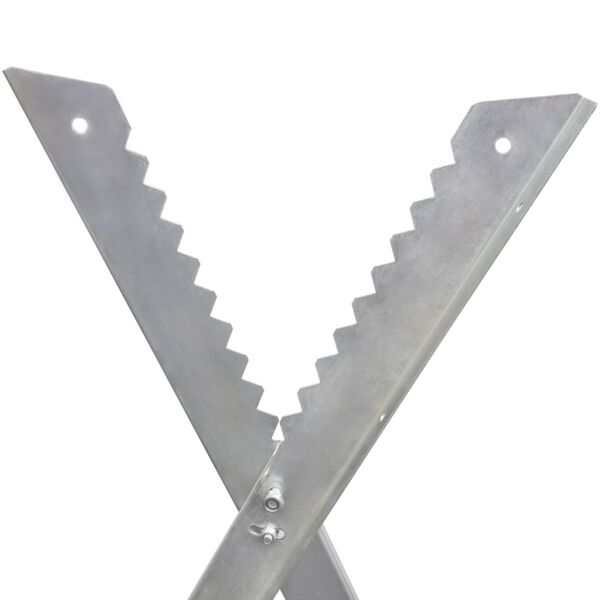 vidaXL Оцинковані Розкладні Козли для Дров
