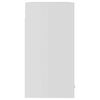 vidaXL Навісна шафа зі склом Білий 60x31x60 см ДСП
