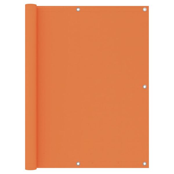 vidaXL Балконна Ширма Помаранчевий 120x500 см Тканина Оксфорд