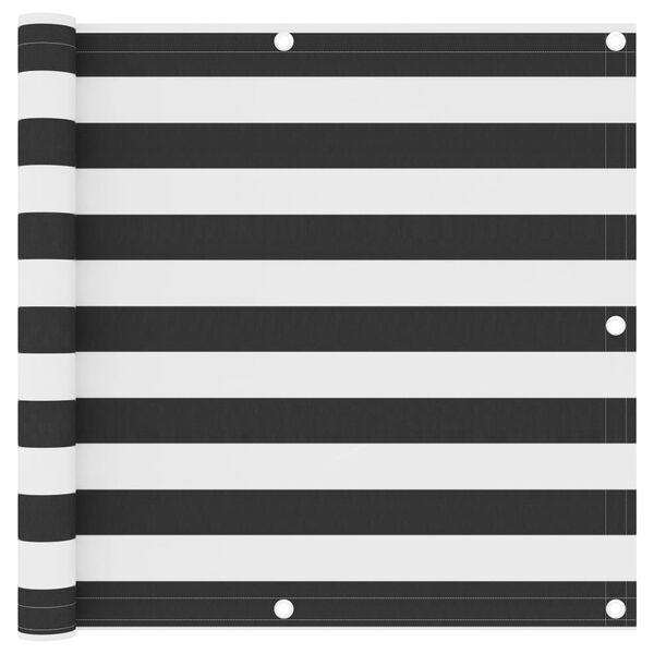 vidaXL Балконна Ширма Антрацит/Білий 90x300 см Тканина Оксфорд