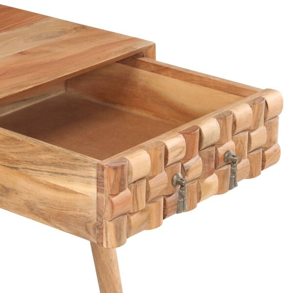 287438 vidaXL Writing Desk 115x50x76 cm Solid Acacia Wood
