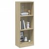 800831 vidaXL 3-Tier Book Cabinet Sonoma Oak 40x24x108 cm Chipboard