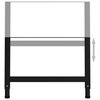 vidaXL Регульовані каркаси верстака 2 шт Чорний 85x(69-95,5) см Метал