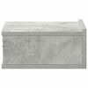 800314 vidaXL Floating Nightstand Concrete Grey 40x30x15 cm Chipboard