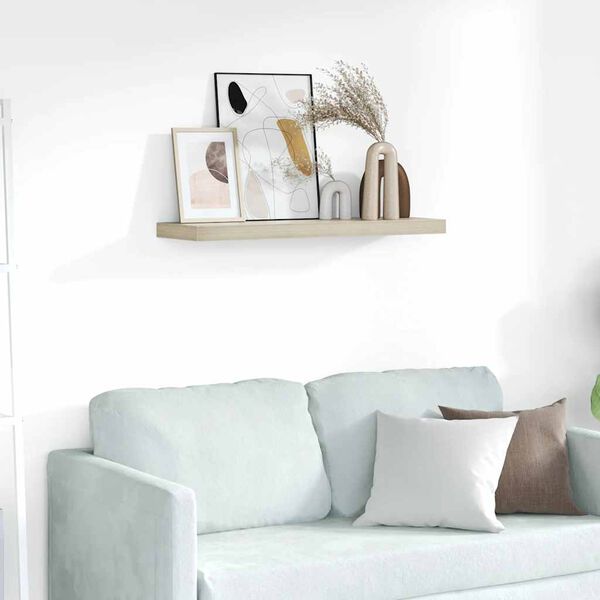 vidaXL Настінна Полиця з Прихованим Кріпленням 80x23,5x3,8 см МДФ