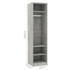 800238 vidaXL Wardrobe Concrete Grey 50x50x200 cm Chipboard