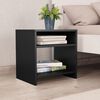 800011 vidaXL Bedside Cabinet Black 40x30x40 cm Chipboard