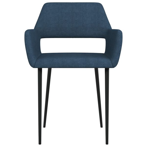 vidaXL Обідні стільці 2 шт Синій Тканина