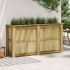 vidaXL Піднесена Клумба 196x50x100 см Просочена Соснова Деревина