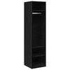 800235 vidaXL Wardrobe Black 50x50x200 cm Chipboard