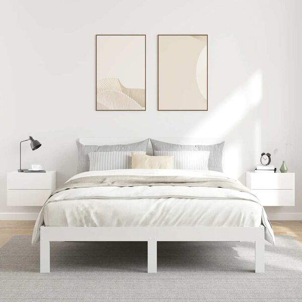 vidaXL Приліжкові тумби 2 шт. Глянцевий білий 40x30x30 см ДСП