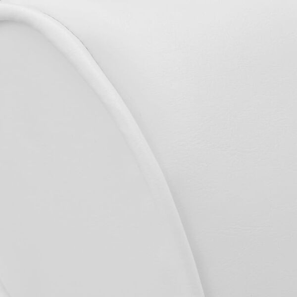 vidaXL Крісло-Шезлонг Білий Штучна Шкіра