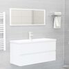 804764 vidaXL Sink Cabinet White 100x38,5x45 cm Chipboard