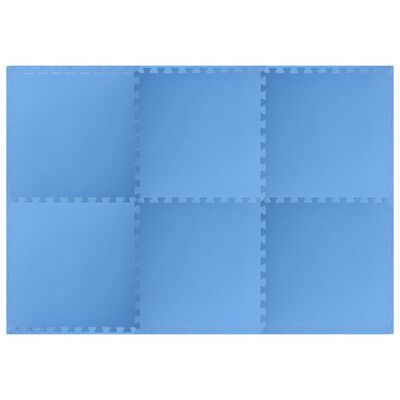 vidaXL Килимки для Підлоги 6 шт Синій 2,16 м² Спінений ЕВА