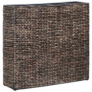 vidaXL Садова Піднесена Клумба 4 Горщики Коричневий Водяний Гіацинт