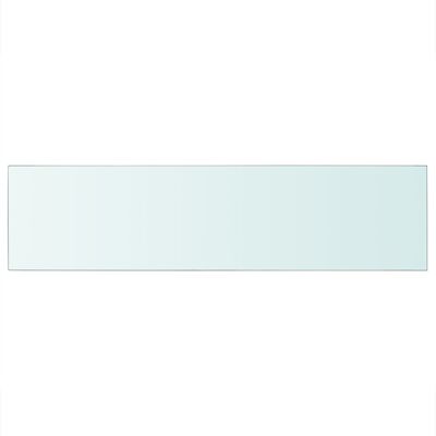 vidaXL Скляна Панель для Полиці Прозорий 100х25 см