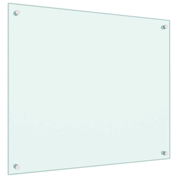 vidaXL Кухонний Фартух Білий 70x60 см Загартоване Скло