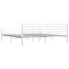 vidaXL Каркас ліжка Білий 180x200 см Метал