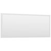 804627 vidaXL Bathroom Mirror High Gloss White 90x1,5x37 cm Chipboard