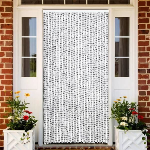 vidaXL Завіса від Комах Світло- і Темно-Сірий 100x220 см Синель