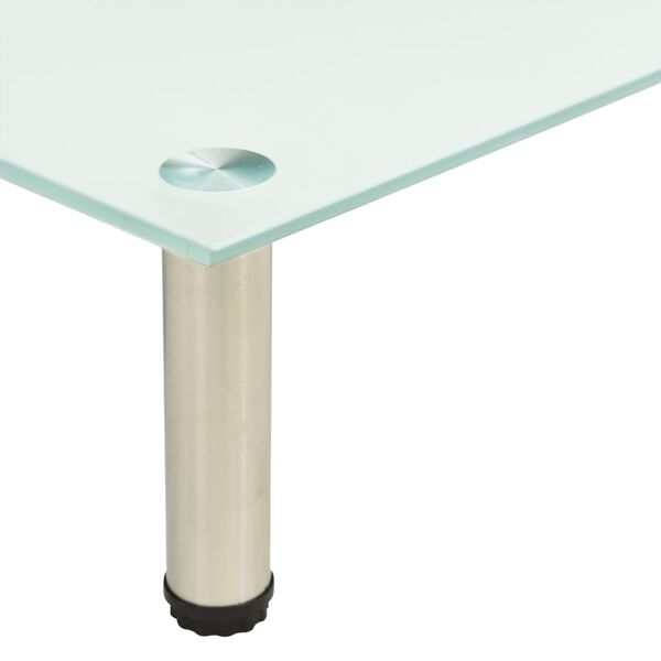 vidaXL Підставка під Телевізор Матовий 60x35x17 см Загартоване Скло